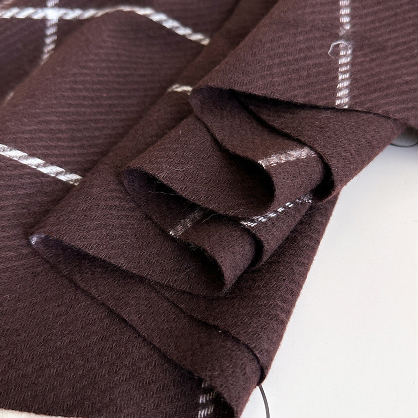 Plaid Winter Scarf Soft Warm Woven Long Shawl with Fringe Edges 78.5¡Á23.5 Inches