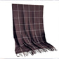 Plaid Winter Scarf Soft Warm Woven Long Shawl with Fringe Edges 78.5¡Á23.5 Inches