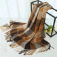 Soft Plaid Oversized Scarf with Cozy Woven Texture and Fringe Hem 78.5¡Á26 Inches