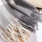Soft Winter Plaid Scarf with Warm Cozy Feel and Fringe Trim 78.5¡Á26 Inches