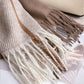 Soft Winter Plaid Scarf with Warm Cozy Feel and Fringe Trim 78.5¡Á26 Inches
