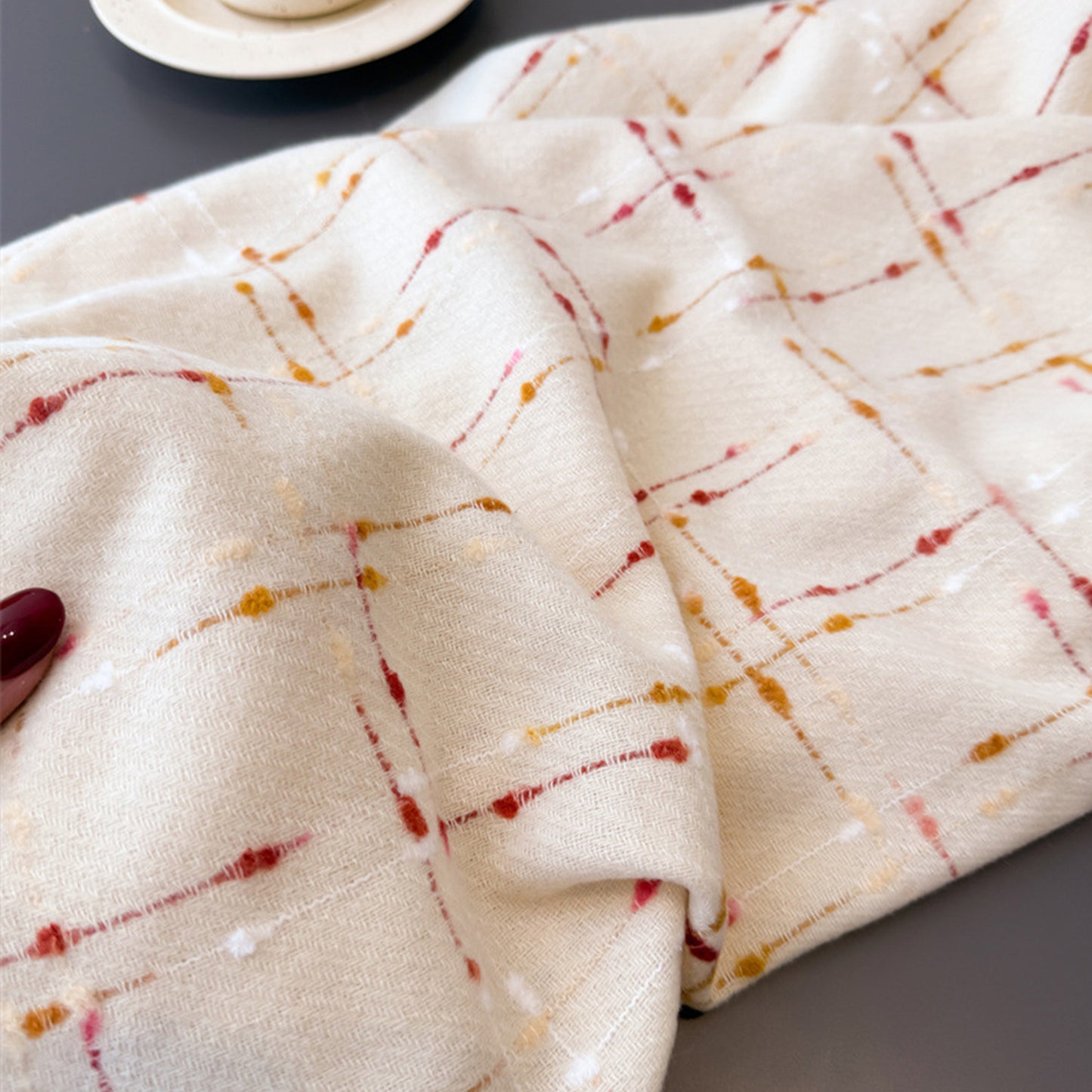 Winter Plaid Scarf with Lightweight Warm Fabric for Everyday Comfort 78.5¡Á26 Inches