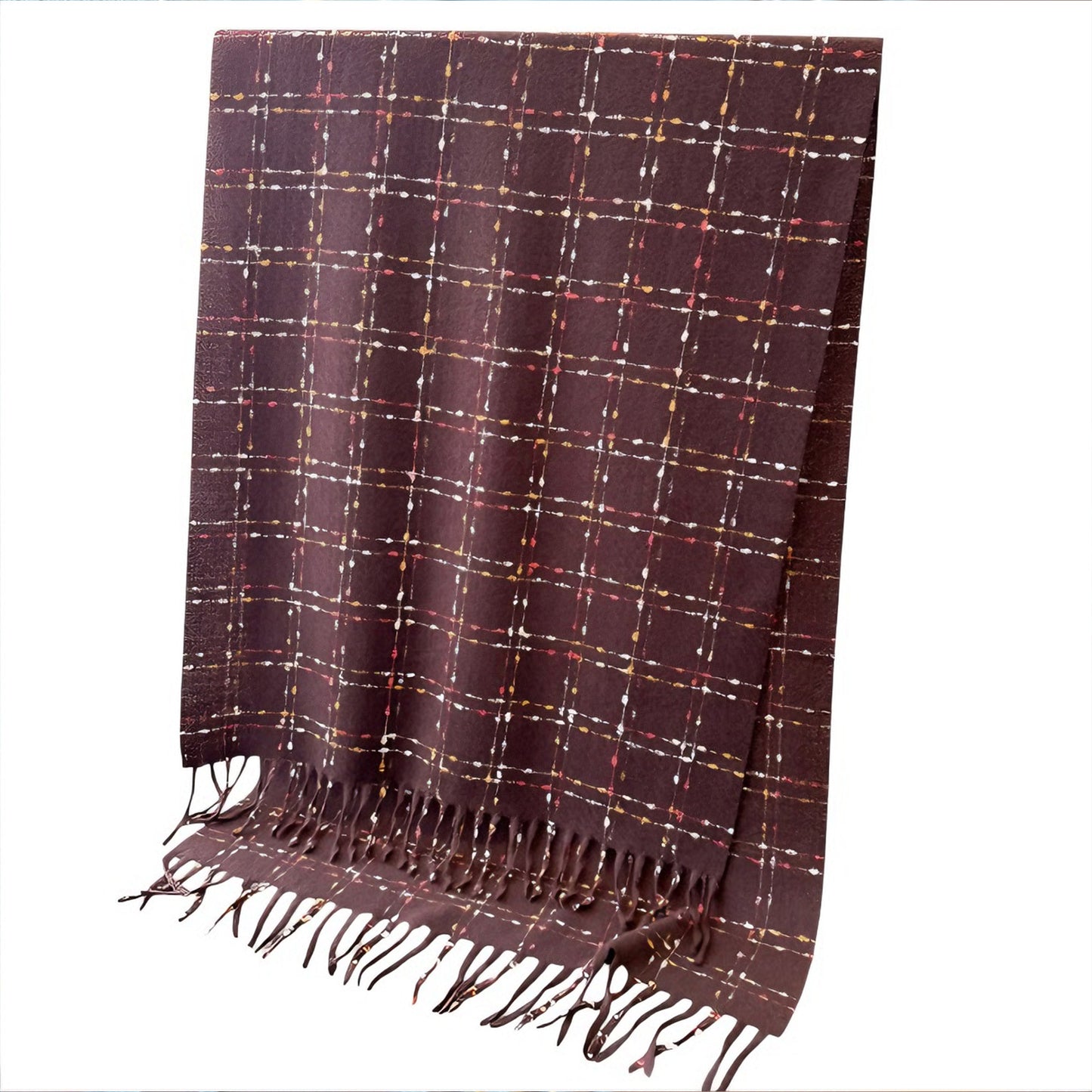 Winter Plaid Scarf with Lightweight Warm Fabric for Everyday Comfort 78.5¡Á26 Inches