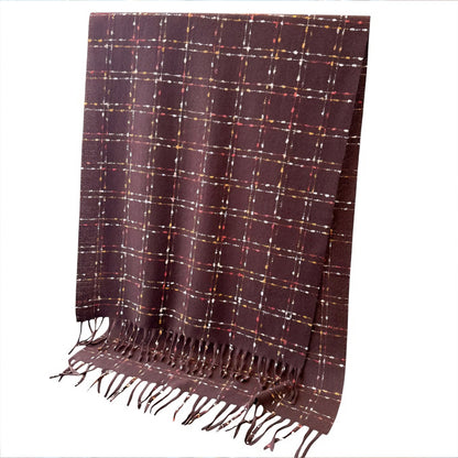 Winter Plaid Scarf with Lightweight Warm Fabric for Everyday Comfort 78.5¡Á26 Inches