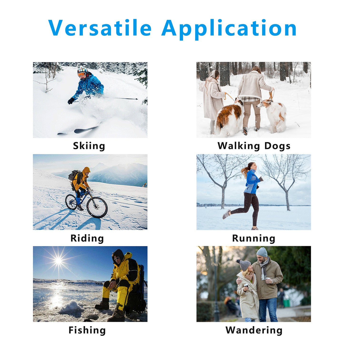 Winter Neck Warmer Gaiter Fleece Windproof Face Mask Neck Cover Cold Weather Outdoor Scarf for Men Women