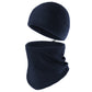 Winter Neck Warmer Gaiter Fleece Beanie Skull Cap Set Windproof Face Cover Unisex Cold Weather Outdoor Gear
