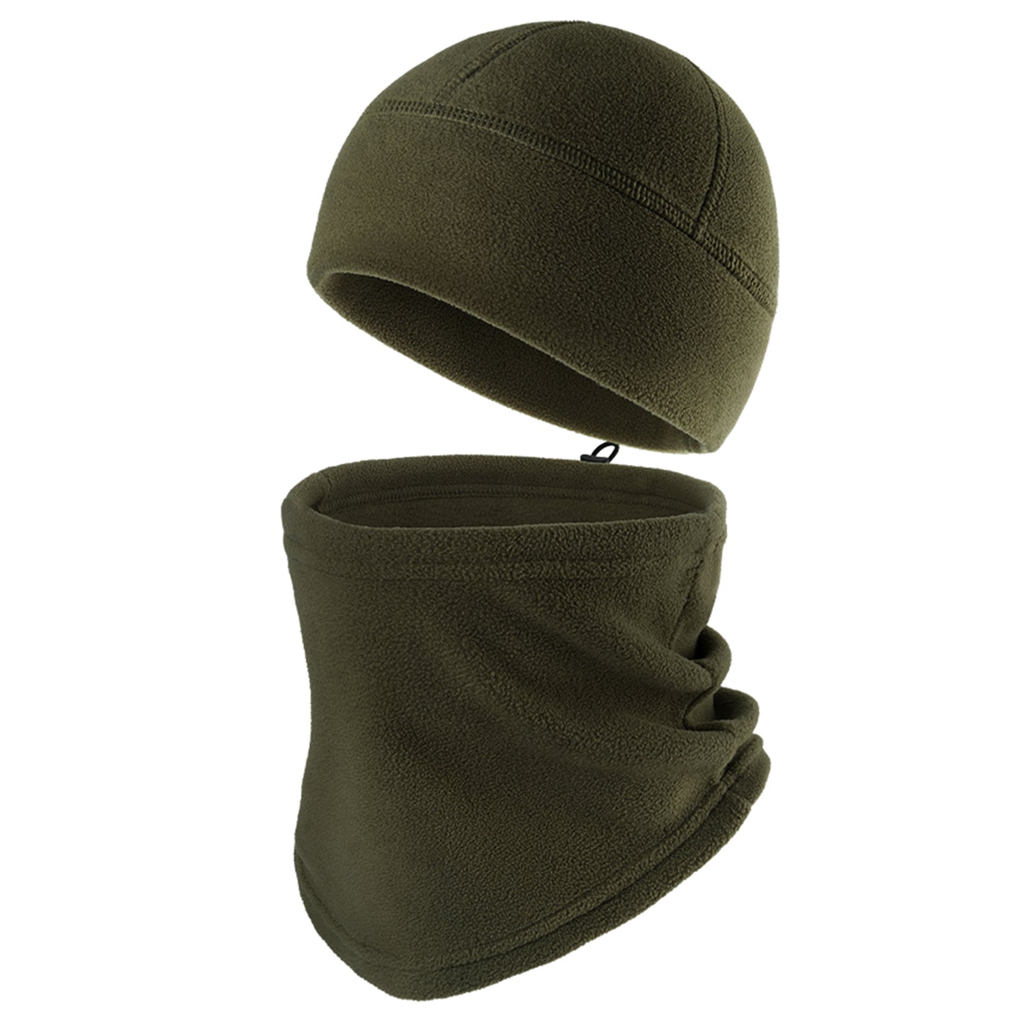 Winter Neck Warmer Gaiter Fleece Beanie Skull Cap Set Windproof Face Cover Unisex Cold Weather Outdoor Gear
