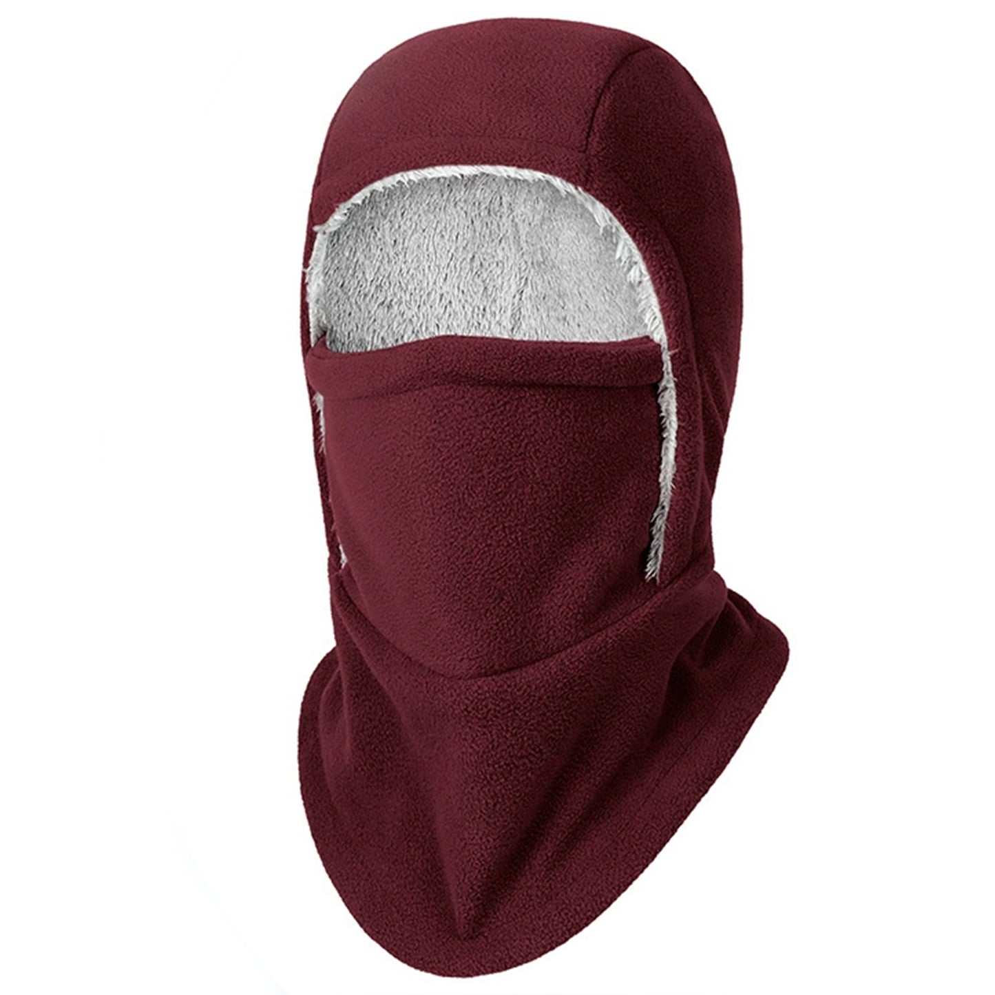 Winter Neck Warmer Gaiter Fleece Balaclava Hooded Windproof Ski Face Mask Head Cover Outdoor Activities Unisex