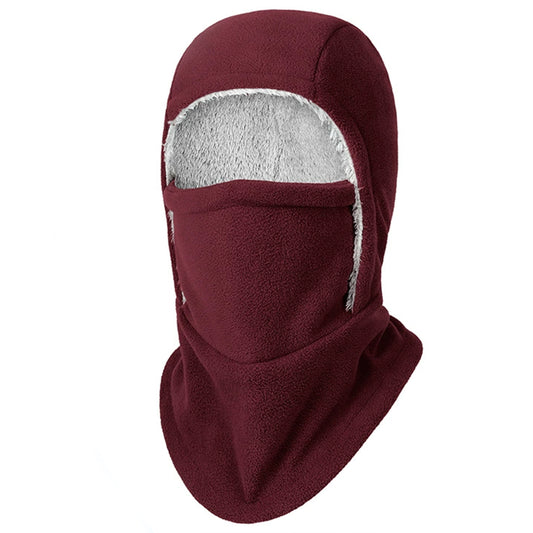 Winter Neck Warmer Gaiter Fleece Balaclava Hooded Windproof Ski Face Mask Head Cover Outdoor Activities Unisex