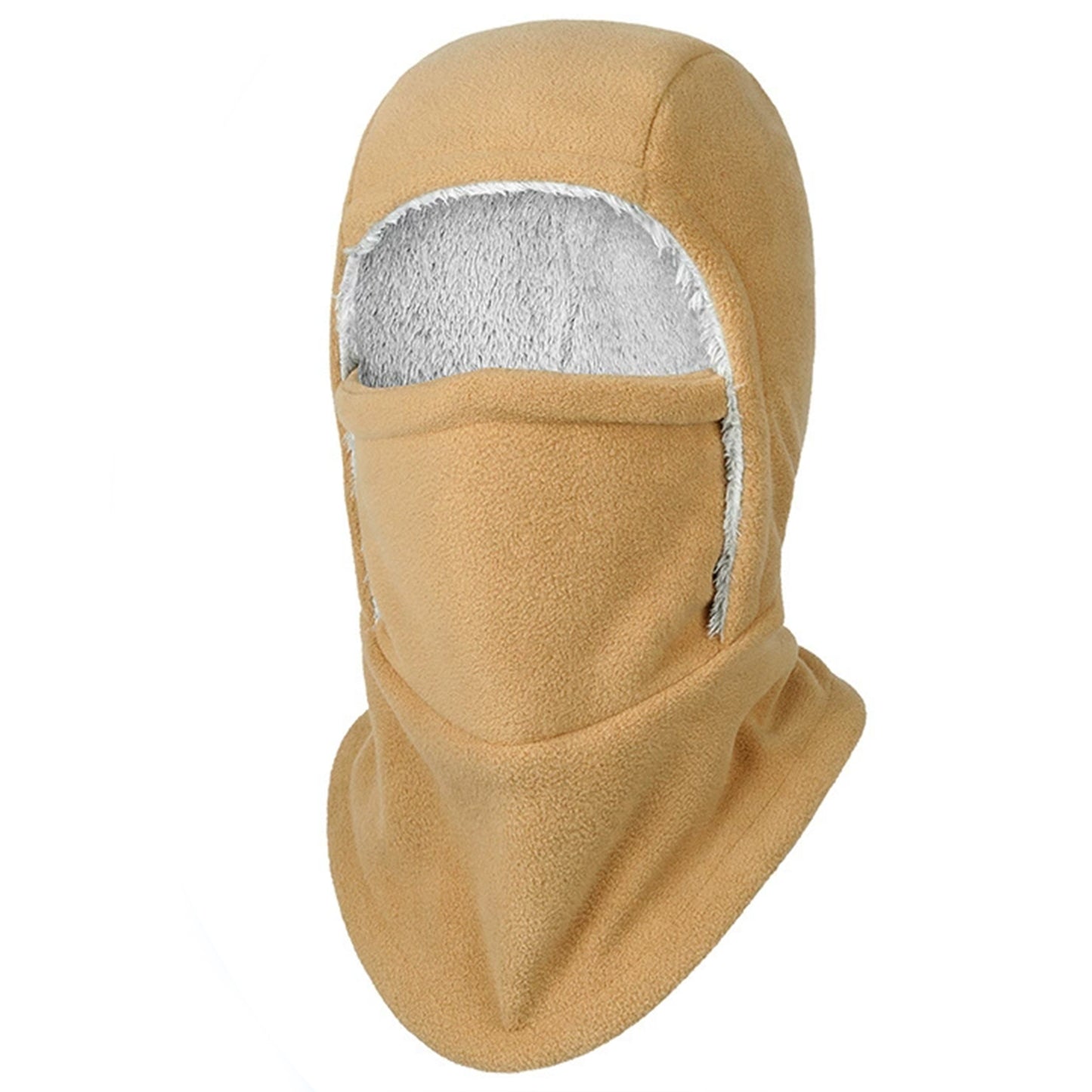 Winter Neck Warmer Gaiter Fleece Balaclava Hooded Windproof Ski Face Mask Head Cover Outdoor Activities Unisex