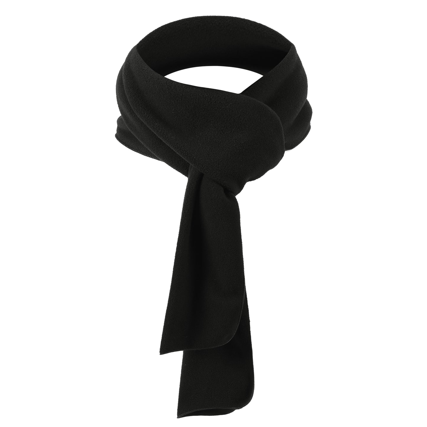 Winter Scarf Fleece Neck Warmer Solid Soft Windproof Lightweight Cold Weather Outdoor Gear for Women and Men