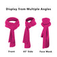 Winter Scarf Fleece Neck Warmer Solid Soft Windproof Lightweight Cold Weather Outdoor Gear for Women and Men