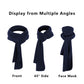 Winter Scarf Fleece Neck Warmer Solid Soft Windproof Lightweight Cold Weather Outdoor Gear for Women and Men