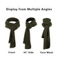Winter Scarf Fleece Neck Warmer Solid Soft Windproof Lightweight Cold Weather Outdoor Gear for Women and Men