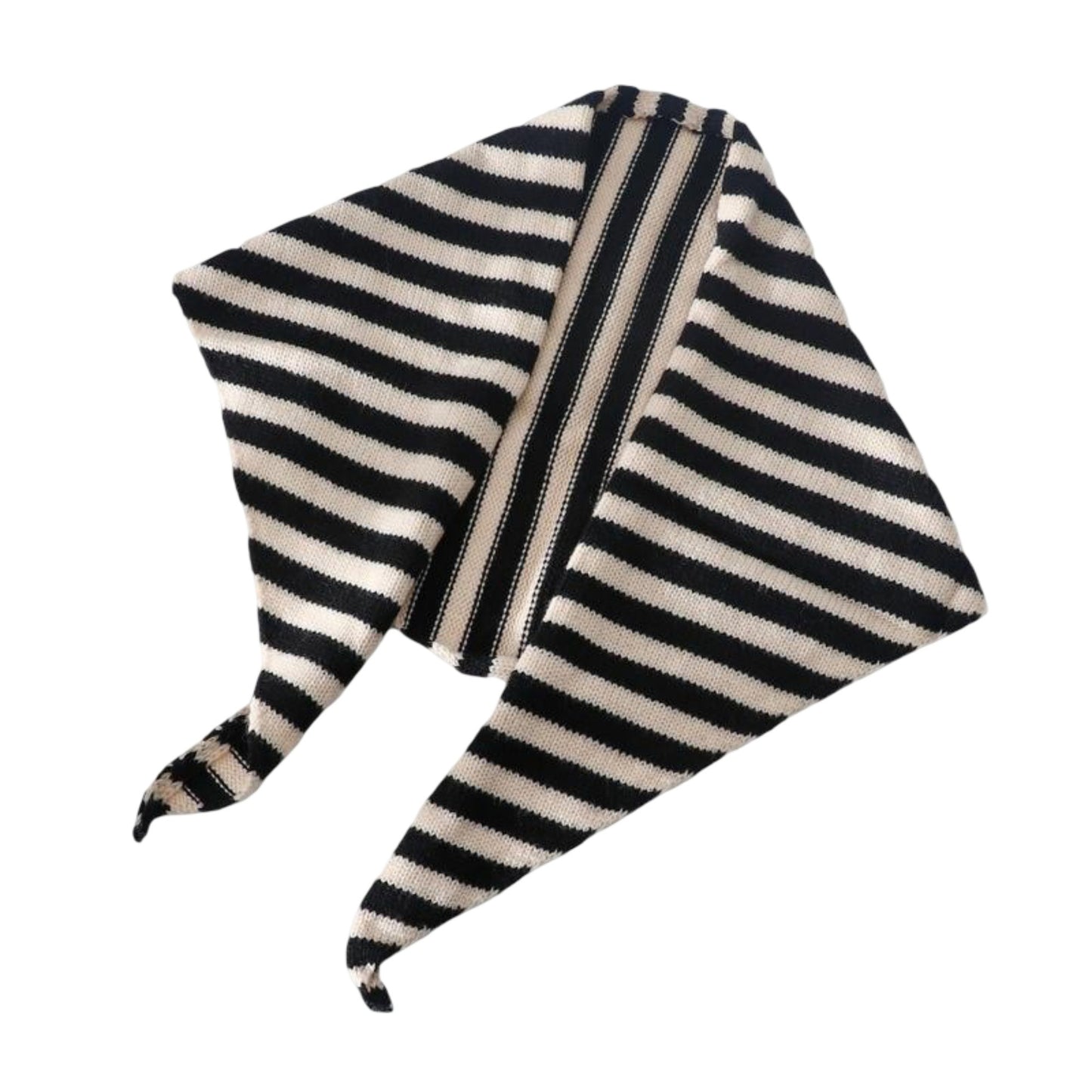 Striped Knit Scarf Lightweight Soft Stretch Fabric for Easy Styling 43.5¡Á15 Inches