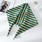 Striped Knit Scarf Lightweight Soft Stretch Fabric for Easy Styling 43.5¡Á15 Inches
