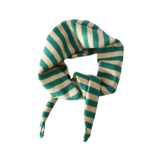 Striped Knit Scarf Lightweight Soft Stretch Fabric for Easy Styling 43.5¡Á15 Inches