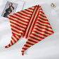Striped Knit Scarf Lightweight Soft Stretch Fabric for Easy Styling 43.5¡Á15 Inches