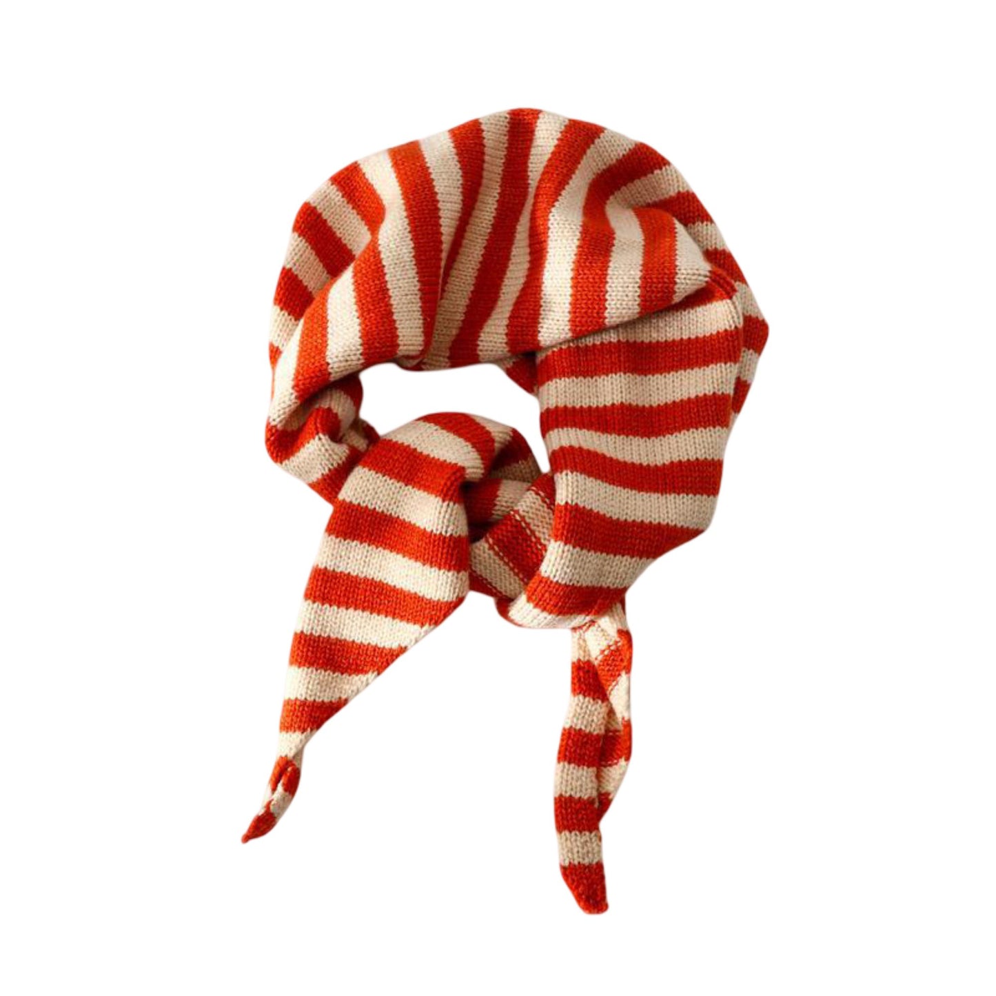 Striped Knit Scarf Lightweight Soft Stretch Fabric for Easy Styling 43.5¡Á15 Inches