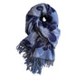 Floral Pattern Soft Jacquard Scarf with Twisted Fringe Trim 78.5¡Á25.5 Inches