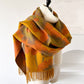 Floral Pattern Soft Jacquard Scarf with Twisted Fringe Trim 78.5¡Á25.5 Inches