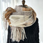 Plaid Pattern Soft Woven Winter Scarf with Cozy Texture 71¡Á24.8 Inches