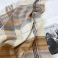 Plaid Pattern Soft Woven Winter Scarf with Cozy Texture 71¡Á24.8 Inches
