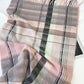 Plaid Pattern Soft Woven Winter Scarf with Cozy Texture 71¡Á24.8 Inches