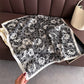 Floral Print Satin Square Scarf Lightweight Soft Neck Hair Accessory 27.5¡Á27.5 Inches