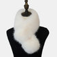 Faux Fur Pull-Through Scarf with Plush Texture and Loop Closure Design 29.5x5in