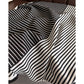 Striped Satin Square Scarf with Two-Panel Design and Smooth Lightweight Finish 26.7x26.7in
