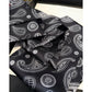 Paisley Print Satin Long Scarf with Smooth Finish and Narrow Profile Design 57x4.7in