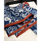 Paisley Print Satin Long Scarf with Smooth Finish and Narrow Profile Design 57x4.7in