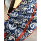 Paisley Print Satin Long Scarf with Smooth Finish and Narrow Profile Design 57x4.7in