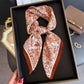 Paisley Print Satin Square Scarf with Smooth Finish and Neatly Rolled Edges 26.7x26.7in