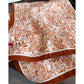 Paisley Print Satin Square Scarf with Smooth Finish and Neatly Rolled Edges 26.7x26.7in