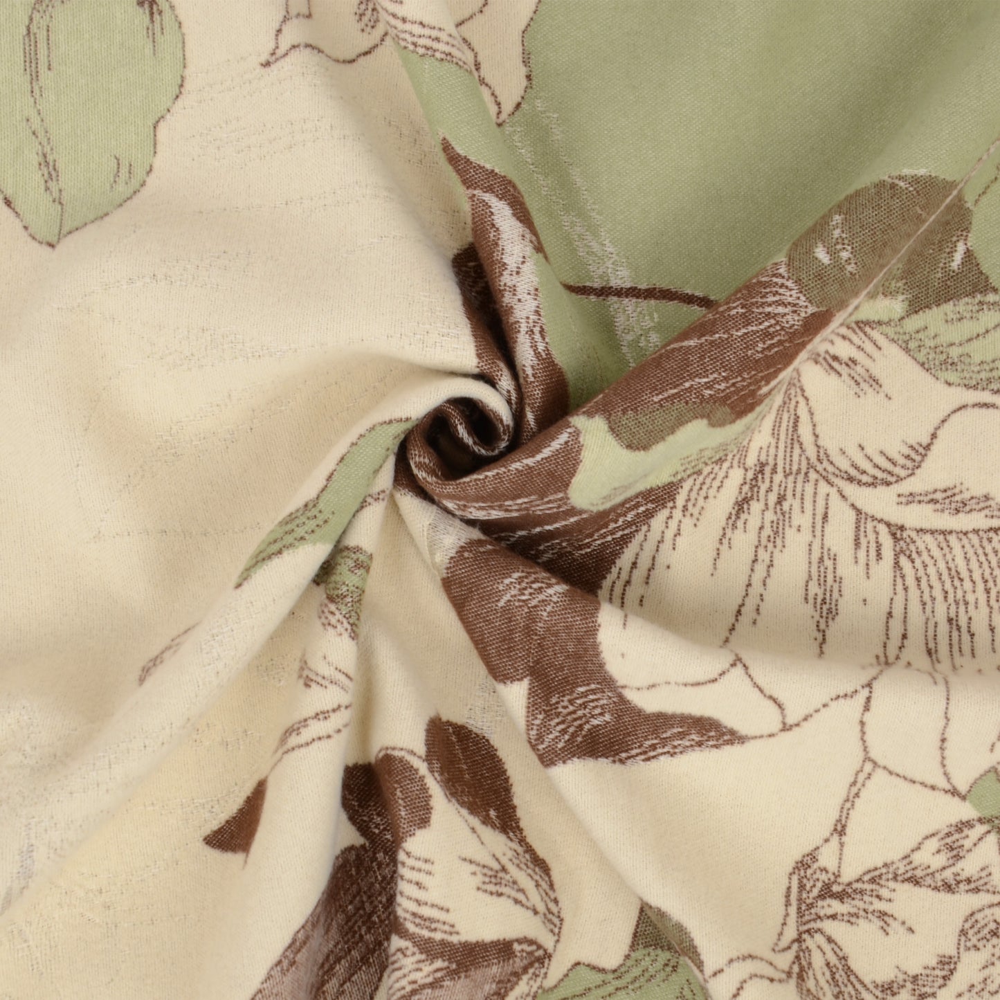 Womens Reversible Jacquard Knit Warm Scarf with Floral Pattern