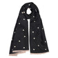 Heart Pattern Reversible Warm Valentine Scarf Soft Double Sided Winter Wrap