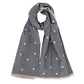 Heart Pattern Reversible Warm Valentine Scarf Soft Double Sided Winter Wrap