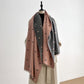 Heart Pattern Reversible Warm Valentine Scarf Soft Double Sided Winter Wrap