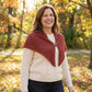 Womens Knitted Wool Triangle Scarf Soft Lightweight Layering Shawl 17.5¡Á51 Inches