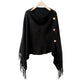 Womens Solid Knit Scarf Shawl Wrap with Fringe Hem