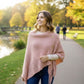 Womens Solid Knit Scarf Shawl Wrap with Fringe Hem