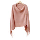 Womens Solid Knit Scarf Shawl Wrap with Fringe Hem