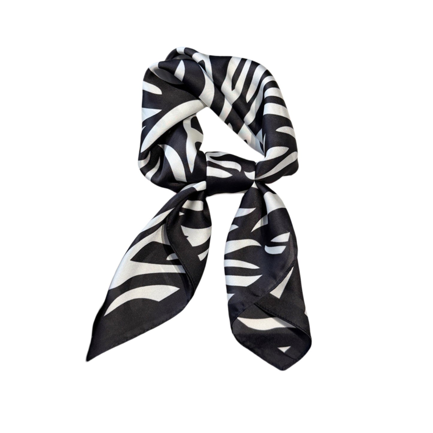Womens Zebra Print Square Scarf Soft Fashion Accessory 27.5¡Á27.5inches