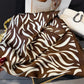 Womens Zebra Print Square Scarf Soft Fashion Accessory 27.5¡Á27.5inches