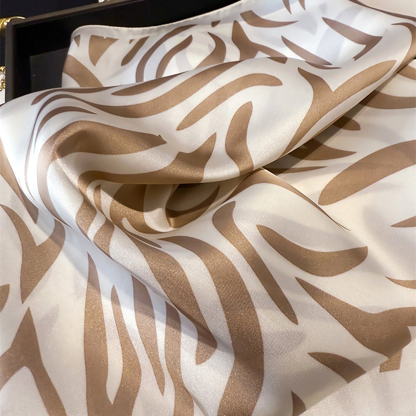 Womens Zebra Print Square Scarf Soft Fashion Accessory 27.5¡Á27.5inches