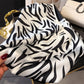 Womens Zebra Print Square Scarf Soft Fashion Accessory 27.5¡Á27.5inches