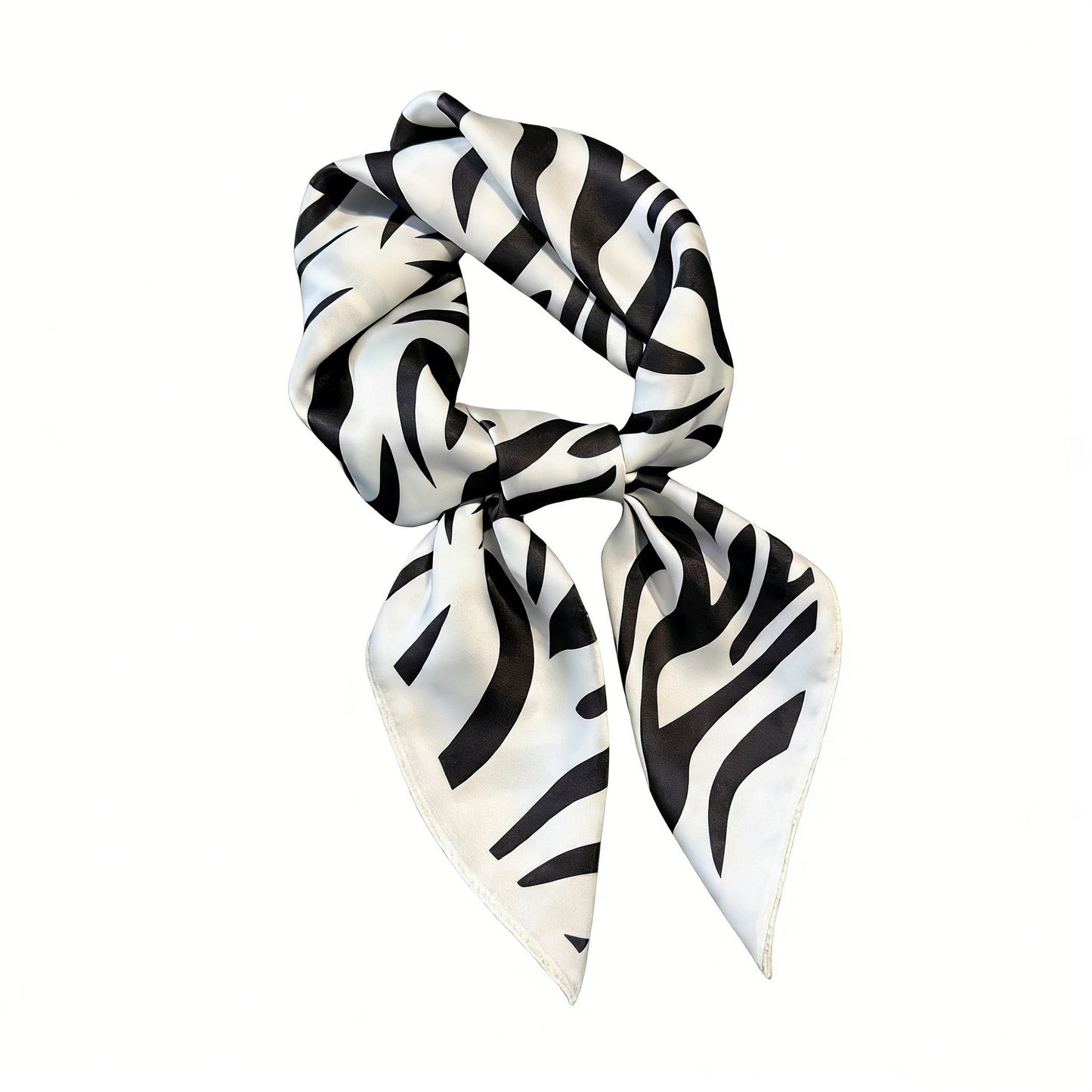 Womens Zebra Print Square Scarf Soft Fashion Accessory 27.5¡Á27.5inches