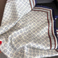 Square Scarf with Classic Geometric Print and Contrast Border 27.5¡Á27.5inches